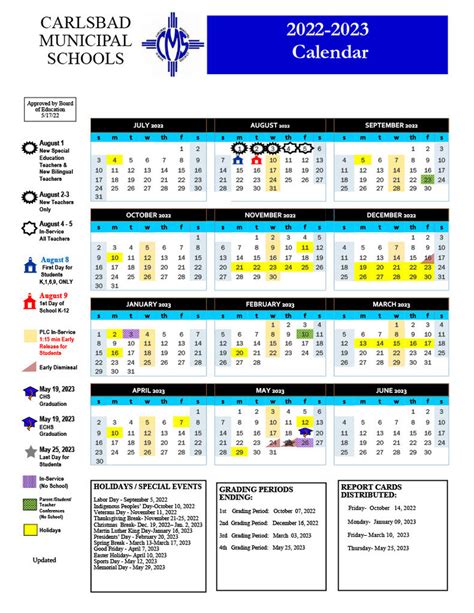 Pacific Ridge Calendar